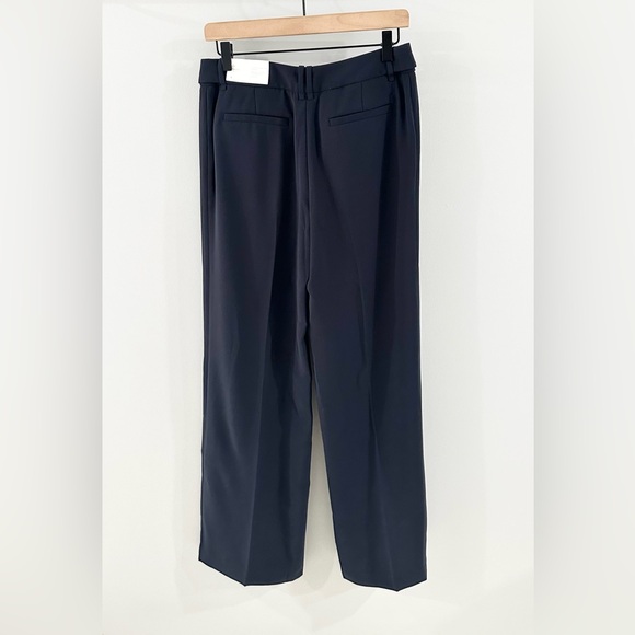 NWT Loft Kate Classic Wide Leg Pants Navy Size 4 - Picture 7 of 8
